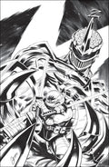 Mighty Morphin Power Rangers / Teenage Mutant Ninja Turtles III 3-E By Boom! Studios Alessio Zonno B&W Virgin 1:10 Cover